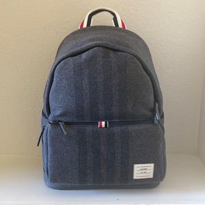 Thom Browne Grey 4 Bar Easy backpack